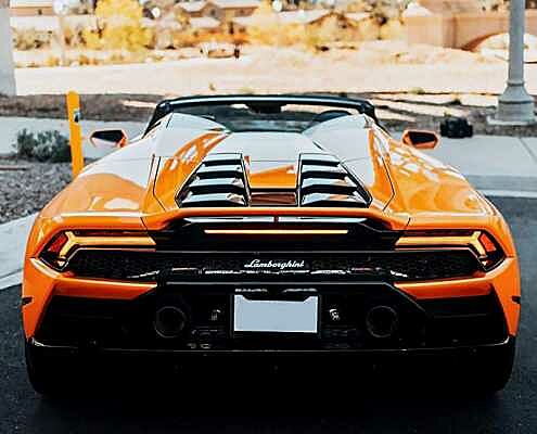 Rent Lamborghini Huracan LP610 Orange in Dubai 2