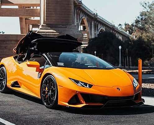 Rent Lamborghini Huracan LP610 Orange in Dubai 5