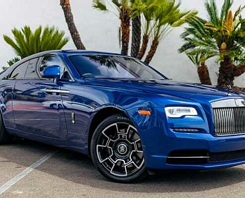 Rolls Royce Wraith Blue rent Dubai