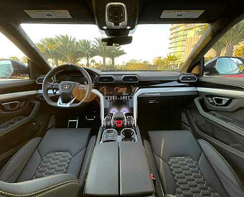 Rent Lamborghini Urus Black in Dubai 4