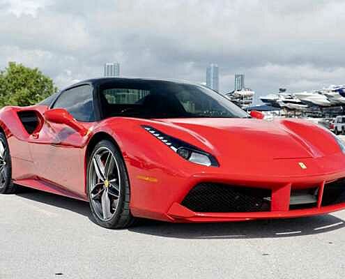 Rent Ferrari GTB Red in Dubai 1