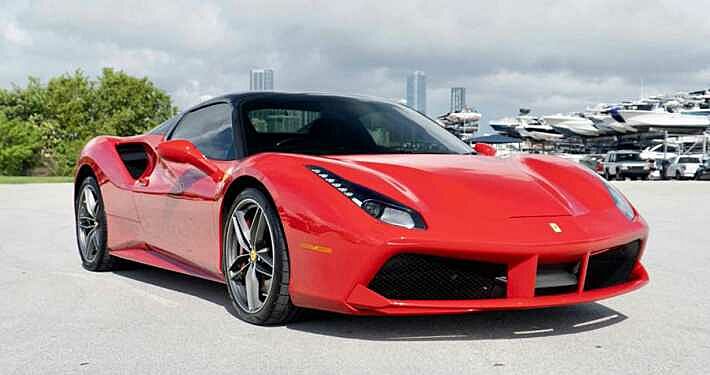 Rent Ferrari GTB Red in Dubai 1
