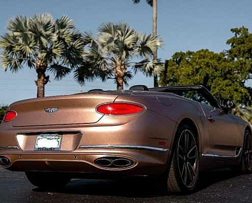 Bentley GTC Mulliner Edition Gold Rental in Dubai